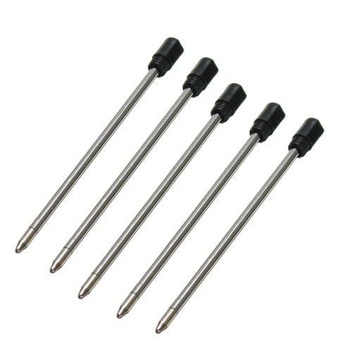 Black blue ink pen - black, refills