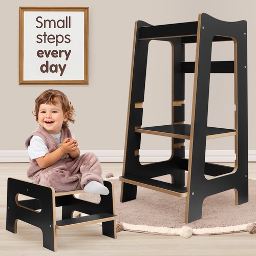 Modern kitchen learning tower - modern,