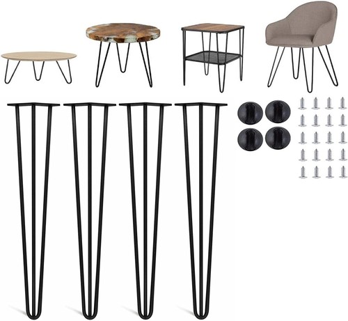 Metal steel hairpin legs set - 4*metal,