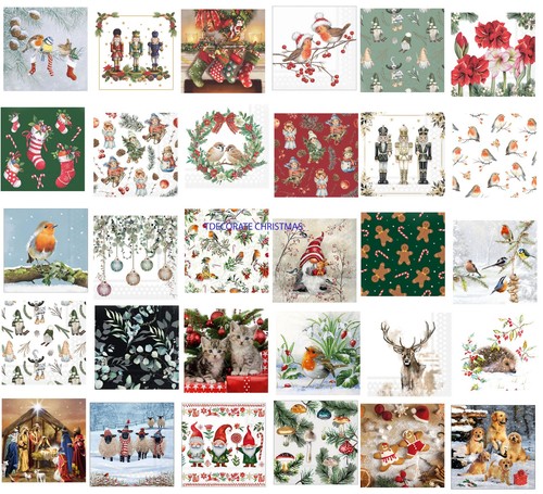 Christmas decoupage napkins - christmas,