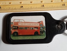 Vintage old Keyring plastic Window Motor Vehicle London Sightseeing Tour Red Bus