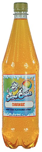 Snow cone syrup orange litre - orange,