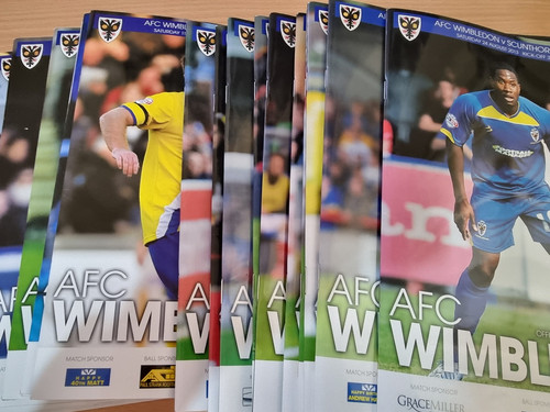 Afc wimbledon home programmes - afc,