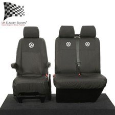 VW TRANSPORTER T6/T6.1 FRONT SEAT COVERS WITH 'VW' LOGO (2015 ONWARDS) 103