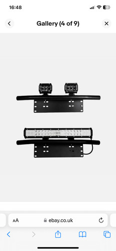 Number plate bull bar - plate,