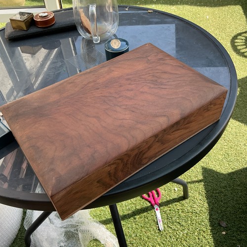 Vintage handmade wooden box - wooden,