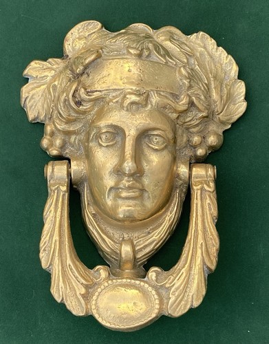 Vintage solid brass medusa - vintage,