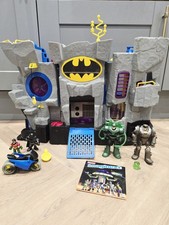 Imaginext Batman Batcave Cave Design Fold Out Playset Figures Car Bundle EXTRAS