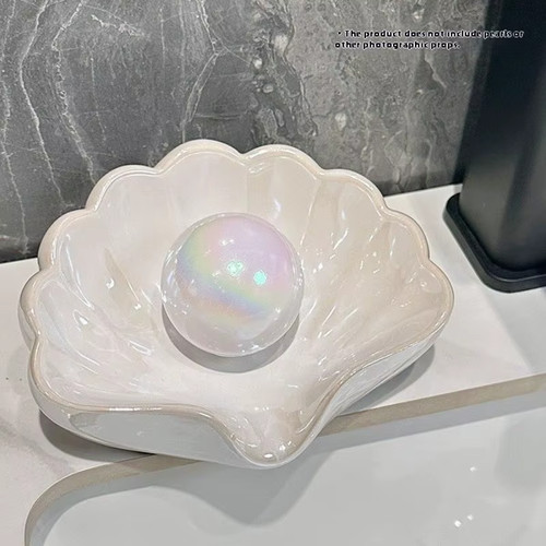 Ceramic sea shell soap box - sea,