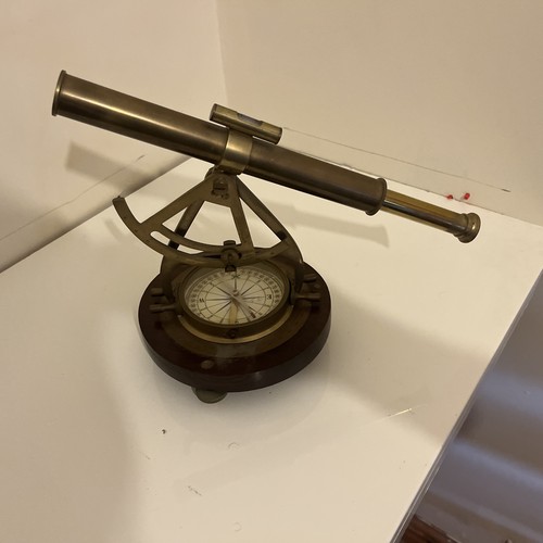 Antique brass theodolite - antique,
