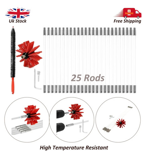 Flexible chimney sweep - flexible, set