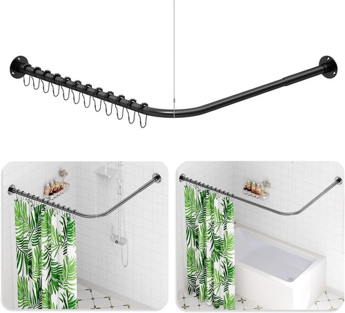 Shaped shower curtain rail - shower,