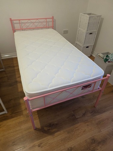 3ft single metal bed frame - single,