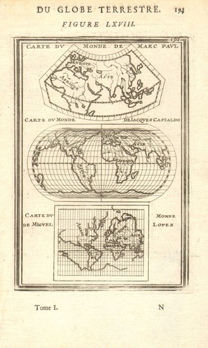 Early world maps - maps, (marco