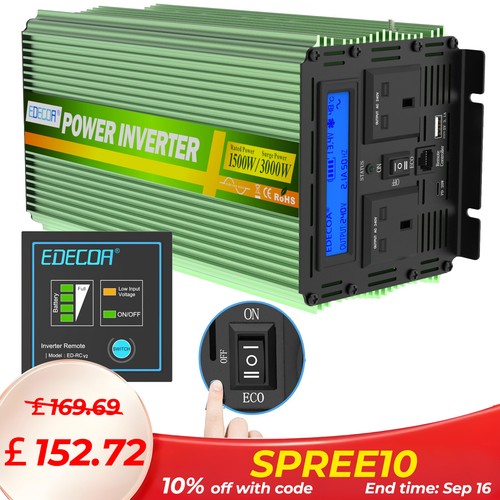 Edecoa 1500w 3000w pure - 1500w,