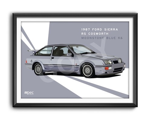 Illustration ford sierra - sierra, rs