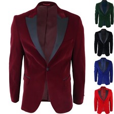 Mens Velvet Tuxedo Suit Jacket