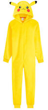 Pokemon Pikachu All in One Pyjamas Halloween Costumes Fleece for Adult