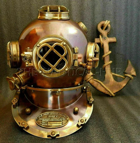 Antique diving divers - antique, 18"