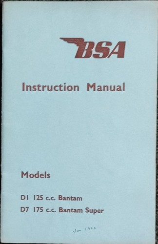 Bsa bantam 125 175 - d1,