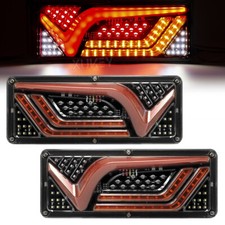 12v LED Dynamic Rear Tail Light Stop Brake Indicator Lamp Trailer Truck Caravan