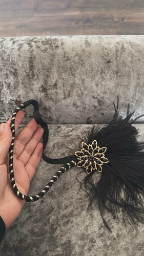 1920s flapper headband feather - 1920s,