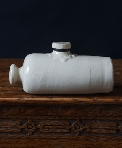 Vintage stoneware bed warmer - stoneware,