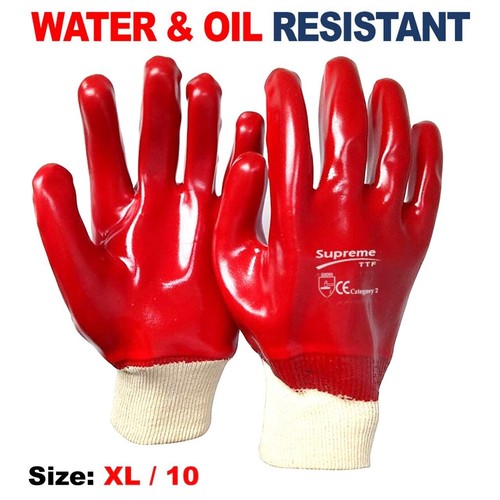 Red pvc rubber coated - pvc,