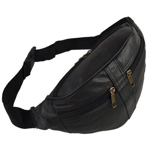 Mens ladies black leather - black,