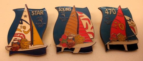 Olympic games sailing enamel - ,