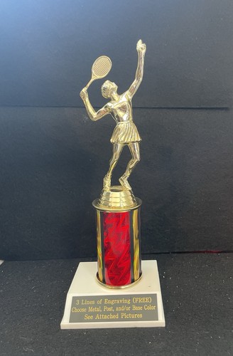 Tennis female trophy with - tennis,