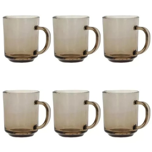 6pcs 240ml smoke mug - smoke,