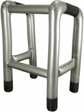 INFLATABLE BLOW UP ZIMMER FRAME NOVELTY PARTY JOKE HEN STAG DO WALKING STICK 