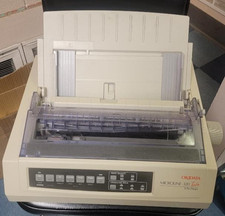 OKI Okidata MICROLINE 320 Turbo 9 Pin Dot Matrix Printer Tested and Working!