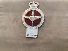 J R GAUNT BRITISH ARMY PARACHUTE REGIMENT CAR BADGE 1950/60s EXCELLENT CONDITION