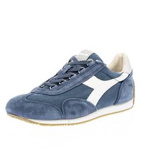 Diadora Heritage Equipe Canvas Stone Wash Blu - Taglia 40 [6.5 US 25cm] Scarpe
