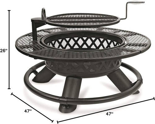 Steel fire pit - fire, bbq