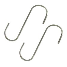 (2) 5" Steel S-Hooks For Various Household and Yard & Garden Applications