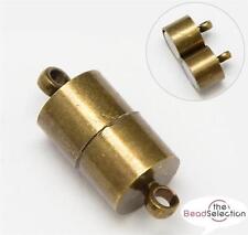 5 MAGNETIC CLASPS 16mm VERY STRONG SMOOTH ANTIQUE BRONZE JEWELLERY MAKING( AF7 )