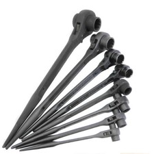 Double Socket Spanner Ratchet Podger Spanner Wrench Pointed Tail Spanner Tool