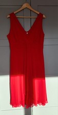 Debenhams Women's Petite Red Cocktail Dress 18