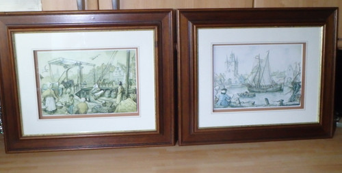 Vintage pair anton pieck - vintage,