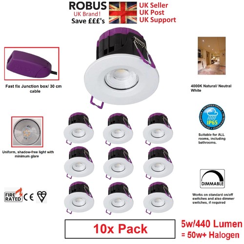 10x robus ip65 led - 5w,