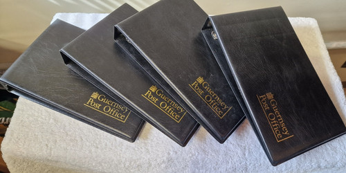 Four postcard fdc albums - four, /
