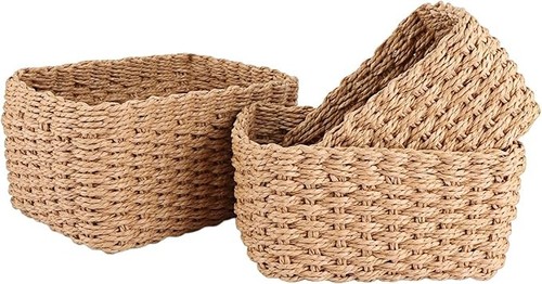 Aselected 3pcs wicker baskets - aselected,