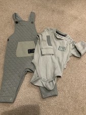 Ted Baker Baby Dungarees Set