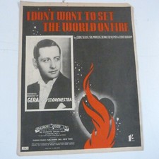 song sheet I DON't WANT TO SET