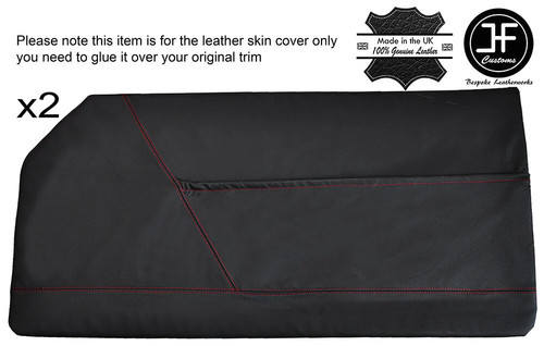 Red stitch front - red, door