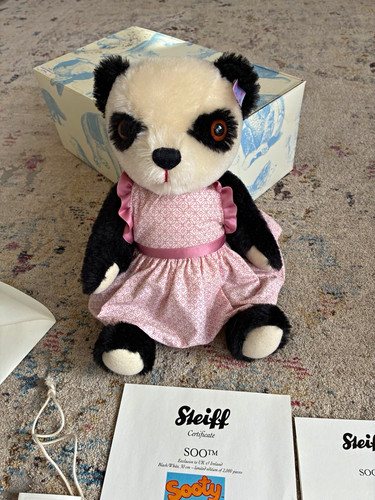 Steiff sooty mohair teddy - steiff,