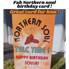 Northern soul birthday card
